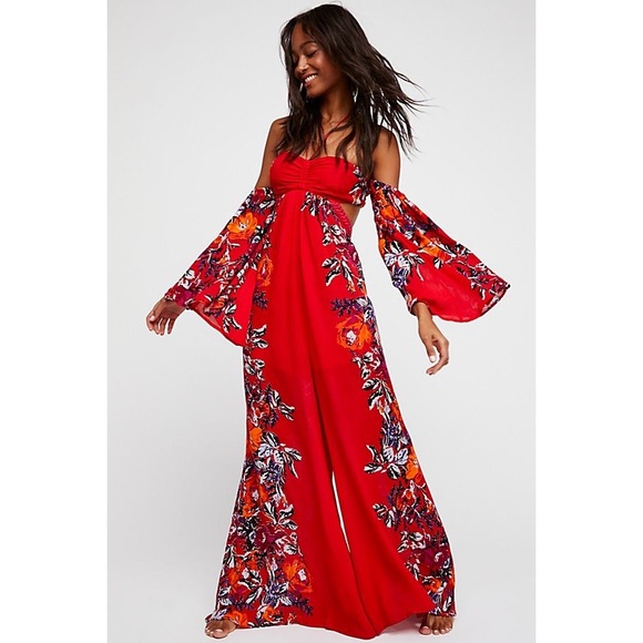 Free People Falling Flowers Jumpsuit - Picture 2 of 4